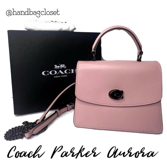 Coach Parker Top Handle Pewter/Aurora 52664 - Picture 1 of 16
